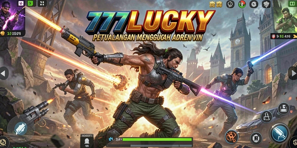Tampilan gameplay 777LUCKY dengan aksi yang mendebarkan dan grafis memukau.