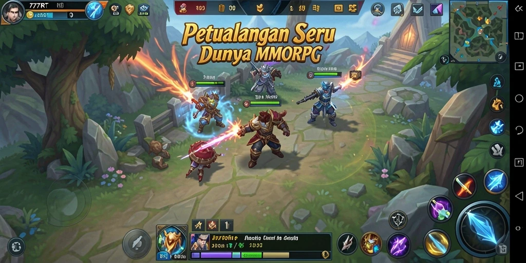 Gameplay seru di dunia MMORPG 777RT yang menarik.