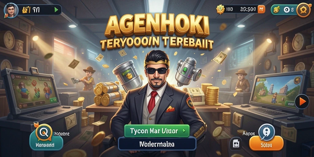Tampilan gameplay AGENHOKI yang mengasyikkan dan dinamis.