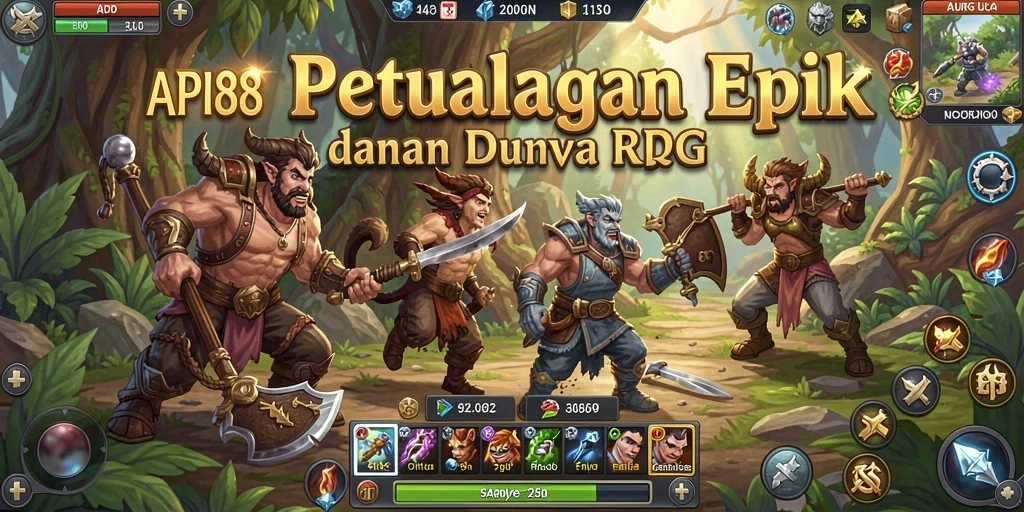 Tangkapan layar gameplay menampilkan pertempuran seru di dunia RPG.