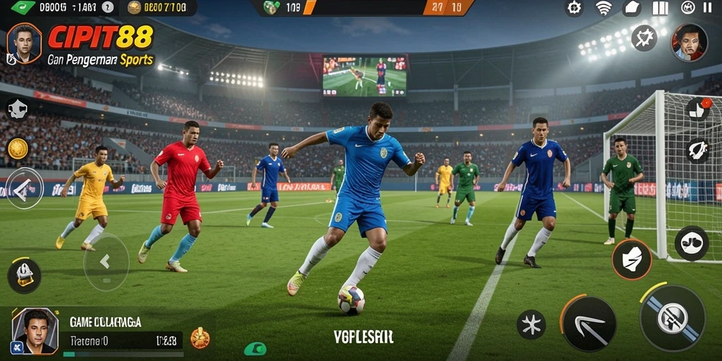 Tampilan gameplay seru dan dinamis dalam CIPIT88.