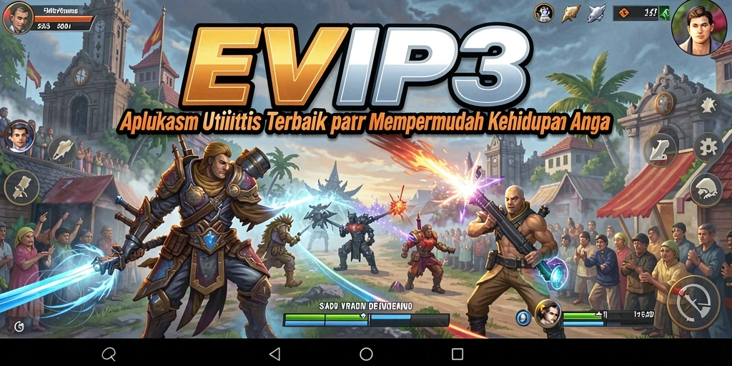 Tampilan antarmuka EVIP3 yang sederhana dan menarik.
