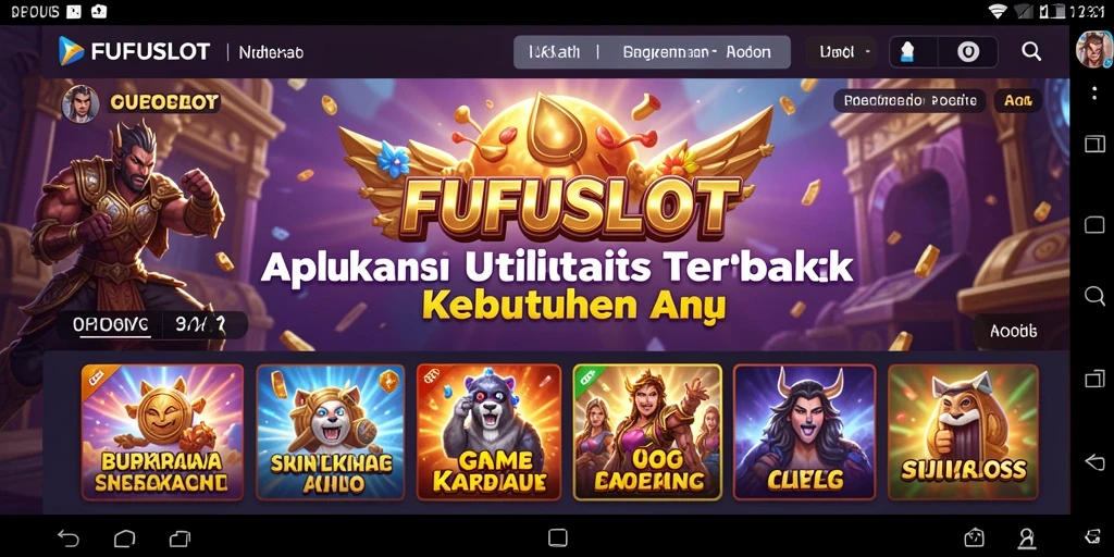 Tampilan antarmuka FUFUSLOT yang menarik dan fungsional.