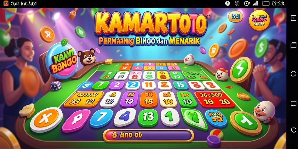 Tampilan gameplay seru di KAMARTOTO yang menampilkan keseruan permainan Bingo.
