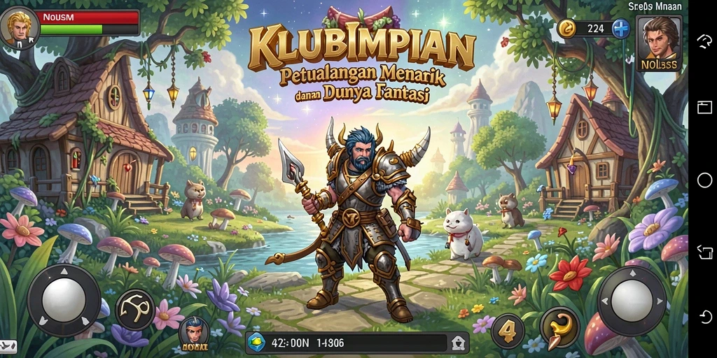 Tampilan gameplay KLUBIMPIAN yang mendebarkan dan penuh tantangan.