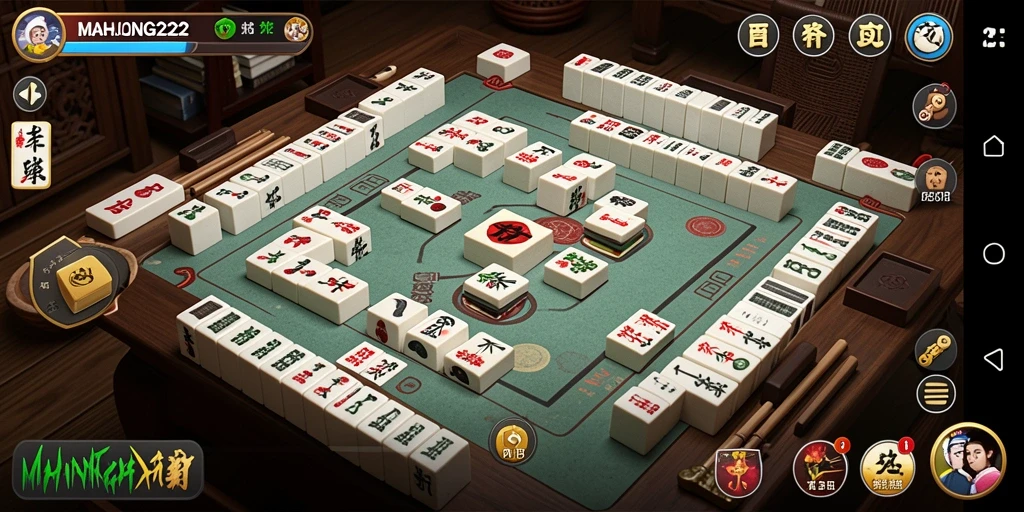 Tampilan gameplay MAHJONG222 yang menarik dan interaktif.