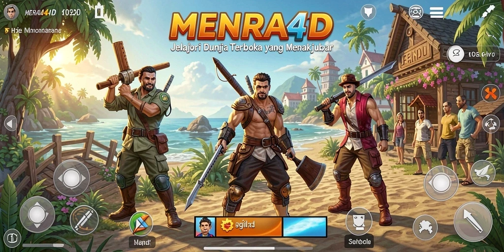 Tampilan gameplay MENARA4D yang memukau penuh petualangan.