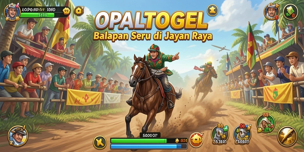 Tampilan gameplay balapan mendebarkan di OPALTOGEL.