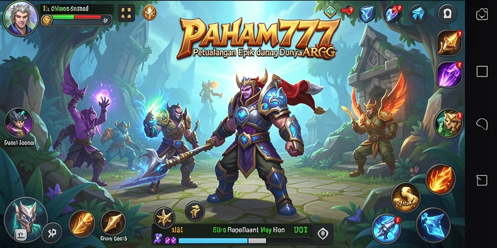 Tangkapan layar menampilkan aksi mendebarkan dalam permainan ARPG PAHAM777.
