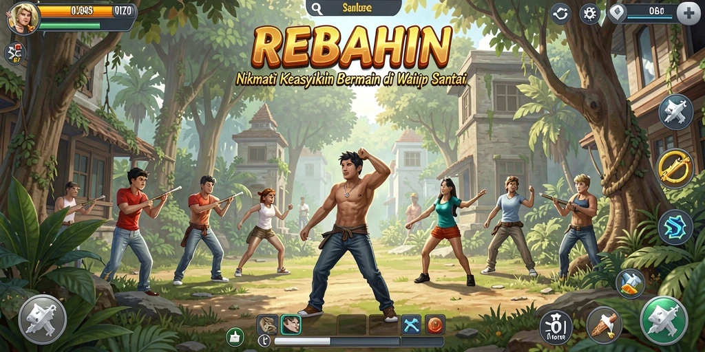Gameplay seru dan menantang di REBAHIN.