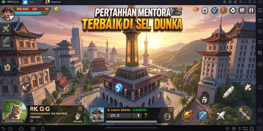 Tangkapan layar RKGG menampilkan aksi Tower Defense yang mendebarkan.