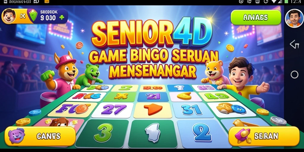 Tampilan gameplay SENIOR4D menampilkan keseruan permainan Bingo yang mendebarkan.