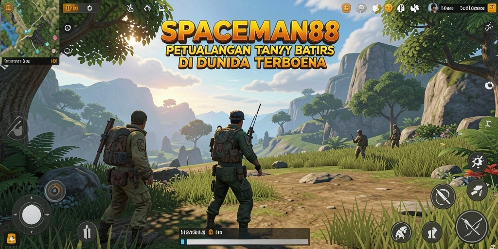 Tampilan menarik gameplay SPACEMAN88 di dunia terbuka luar angkasa.