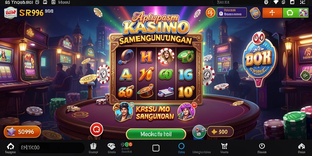 Screenshot gameplay menarik dalam aplikasi Kasino SR996.