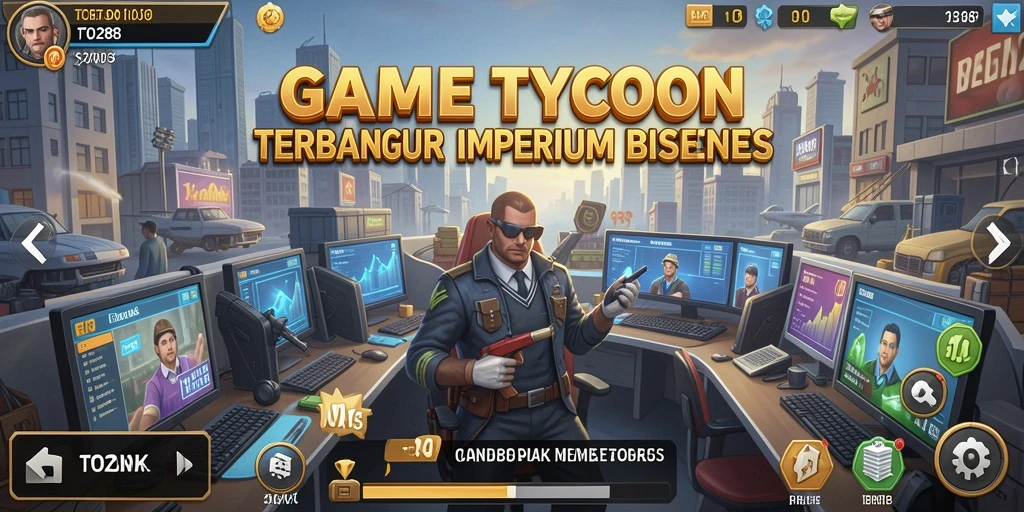 Gameplay seru TO288 dalam membangun bisnis Tycoon.