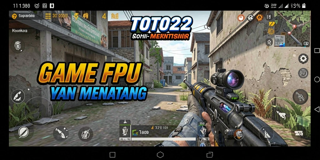Screenshot utama TOTO22 menampilkan aksi seru dalam permainan FPS.