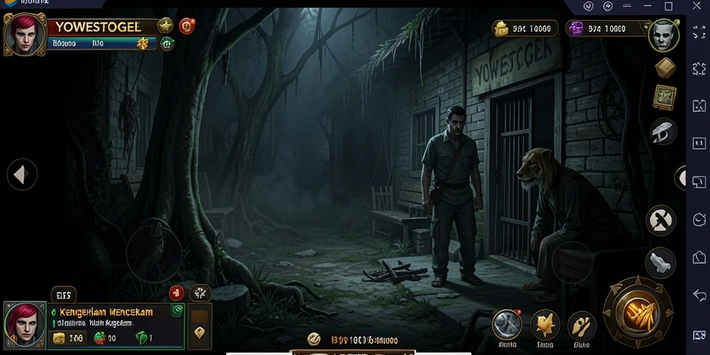 Tangkapan layar dari gameplay menegangkan di YOWESTOGEL.