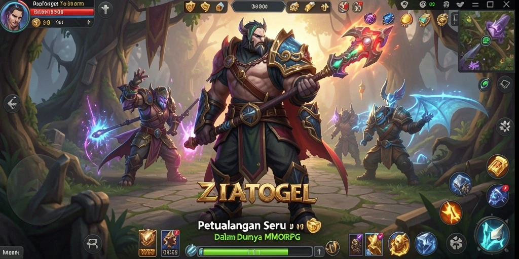 Tampilan utama gameplay ZIATOGEL yang menawan dan penuh aksi.